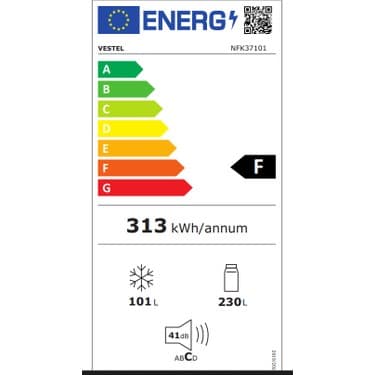 Vestel NFK37101 F Sınıfı 331 Lt No Frost Buzdolabı 5