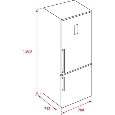 Teka RBF 78720 SS Solo Kombi NoFrost Buzdolabı 510 lt Inox 70 cm 113400002 5