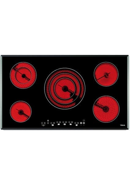 Teka TR 951 Ankastre Cam Seramik Elektrikli Ocak 8900 W Siyah 90 cm 10210002 4