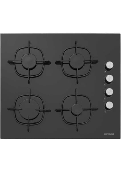 Silverline CS5335B02 60 CM Ankastre Ocak Siyah 4
