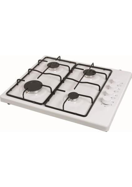 Kumtel KO420 F Beyaz 4 Gözü Gazlı Düğmeden Çakmaklı Setüstü Ocak-LPG