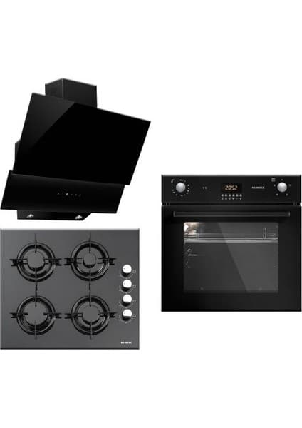 Kumtel Siyah Lux Class Cam Ankastre Set - Yeni Nesil Fırınlar 3