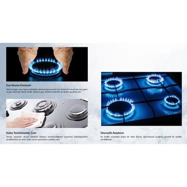 Luno Set Üstü L402S01 Cam Ocak Doğalgazlı + Lpg Çalışkan Avm 2