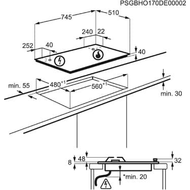 Electrolux KGS7536SX 74 4 cm Ankastre Ocak 5