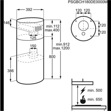 Electrolux LFI514X - 40 cm Ada Tipi Davlumbaz | Yapiturka 2