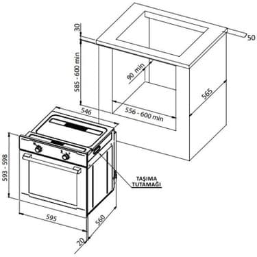 Ukinox Camilla Rustik Ivory Fırın 2