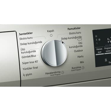 Siemens iQ700 WT47XK80TR  9 kg Isı Pompalı Kurutma Makinesi 2