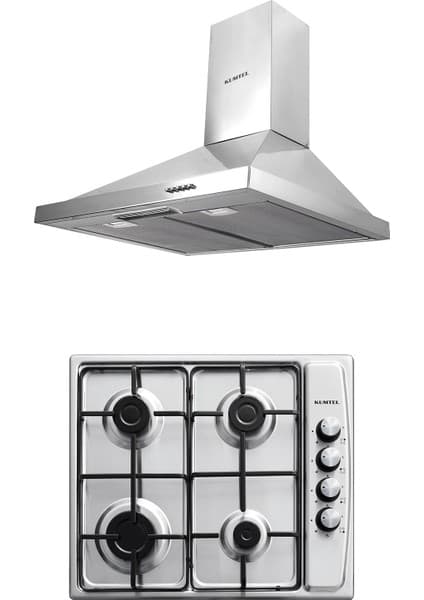 Kumtel Inox Ankastre 2 Li Set (Ocak-Davlumbaz)