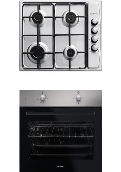 Kumtel Inox Ankastre 2 Li Set (Fırın-Ocak)
