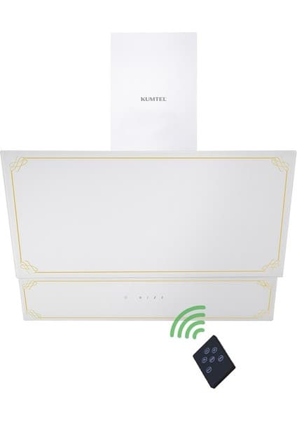 Kumtel Duvar Tipi Cam Bej Davlumbaz 450 m³/sa Yüksek Emiş Gücü ve 56 dB Sessiz Çalışma 5