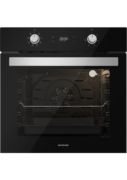 Silverline BO6504B01 S4 Ankastre Fırın Siyah 6