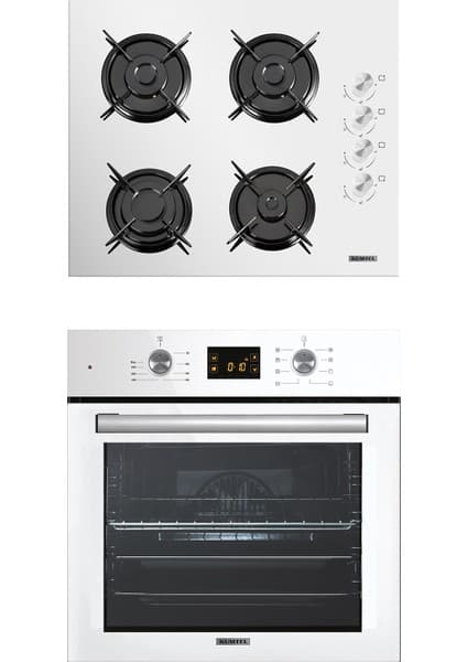 Kumtel Dijital 2'li Beyaz Ankastre Set (Fırın-Ocak) 5