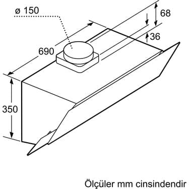 Bosch DWK095G20T 90 cm Duvar Tipi Davlumbaz 4