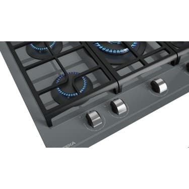 Teka - GZC 75330 XBC ST - Ankastre ExactFlame Teknolojili Kristal Wok Gözlü Cam Gazlı Ocak - Döküm Izgara - Gri - 70 cm - 112570175 4