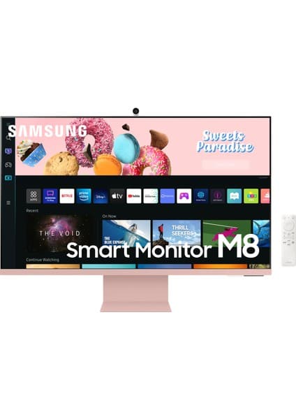 Samsung M8 LS32BM80PUUXUF 32" 4K UHD Smart Monitör (Gün Batımı Pembesi)