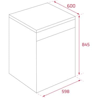 Teka DFS 76850 SS Solo Dijital Ekranlı Bulaşık Makinesi - 8 Programlı 14 Kişilik, Inox, 60 cm 6