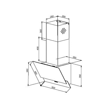 Teka - ATV 60 - Duvar Tipi Davlumbaz - 550 m³/h - Siyah Cam - 60 cm - 40495040 2