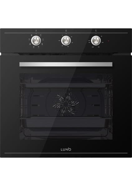 Luno F6503B01 Siyah Ankastre Fırın - 72L, A Enerji Sınıfı, 8 Fonksiyon