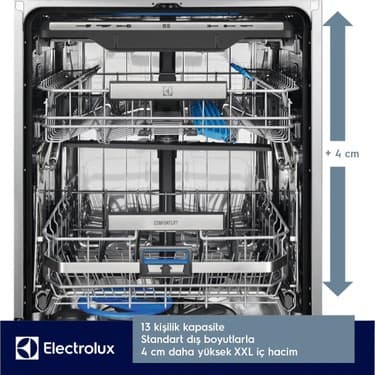 Electrolux ESC87300SX Airdry 9 Programlı Inox 14 Kişilik Bulaşık Makinesi 3