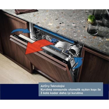 Electrolux ESC87300SX Airdry 9 Programlı Inox 14 Kişilik Bulaşık Makinesi 4