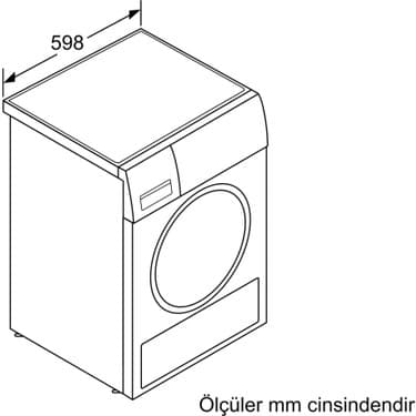 Bosch WQG241A0TR 9 kg Isı Pompalı Kurutma Makinesi 4
