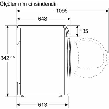 Bosch WQG241A0TR 9 kg Isı Pompalı Kurutma Makinesi 5