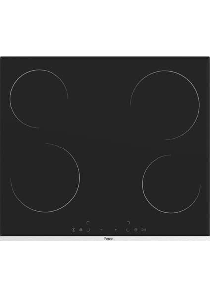 Ferre Ms261 Vitroseramik Siyah Elektrikli Ocak 60 Cm