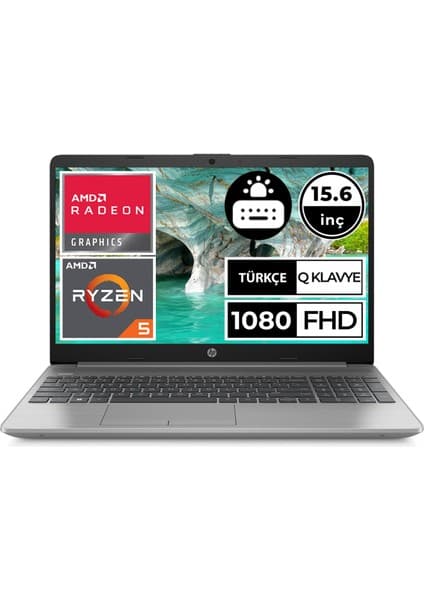 Hp 255 G9 6Q8N1ES AMD Ryzen 5-5625U 8 GB 256GB SSD 15.6 Freedos Taşınabilir Bilgisayar 4