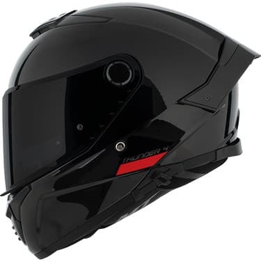 Mt Helmets Kask mt Thunder 4 Sv Solid A1 Gloss Black Şeffaf Vizör 3