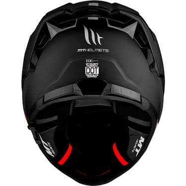 Mt Helmets Kask mt Thunder 4 Sv Solid A1 Matt Black Şeffaf Vizör 4