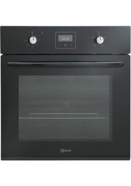 Ukinox Matteo Siyah Ankastre Fırın - 4+1 Fonksiyonlu, Mekanik Kontrollü