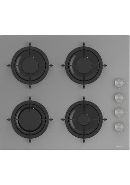 Ferre CS208 Emaye Izg. Gri Cam Ocak