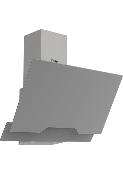 Ferre D065 Çift Camlı Girin Tili Dokunma Tik 60 cm Gri Davlumbaz