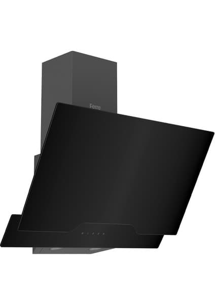 Ferre D063 Çift Camlı Girin Tili Dokunma Tik 60 cm Siyah Davlumbaz