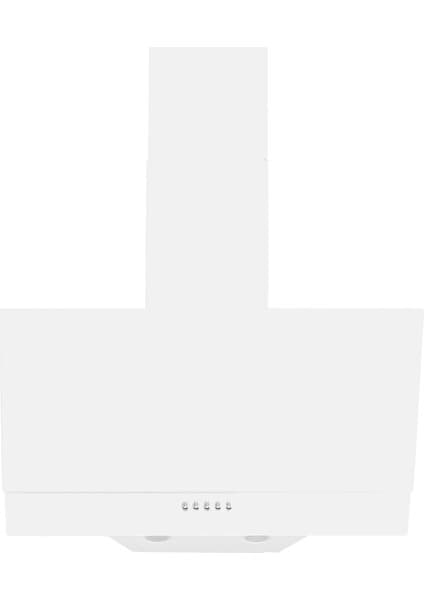 Vorne D004 Beyaz Yatık Cam Davlumbaz