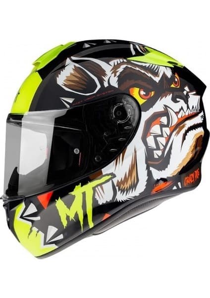 MT Targo Crazy Dog A2 Full Face Motosiklet Kaski 5
