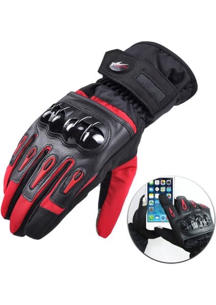 A Satyr Kış Dokunmatik Ekran Sıcak Motosiklet Eldivenleri (Yurt Dışından)