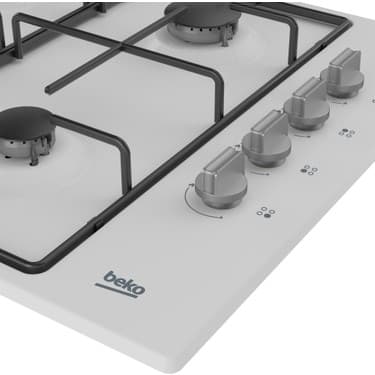 Beko BOMD D 6110 EB Ankastre Metal Tablalı Ocak Beyaz 4
