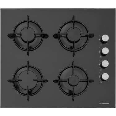 Silverline 3481 Flam - CS5349B01 - BO65E1B01 Siyah Cam Ankastre Set 3