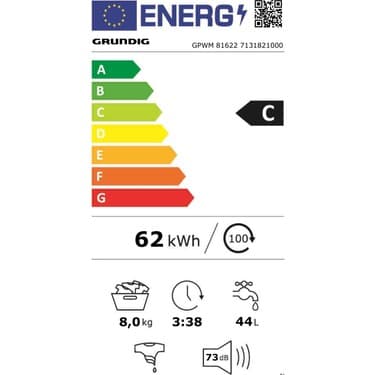 Grundig Gpwm 81622 8 kg 1000 Devir Çamaşır Makinesi 5