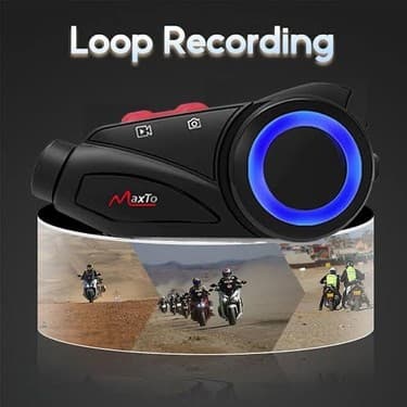 UltraTekno Maxto M3S 2k Hd 1440P Kameralı Intercom Motosiklet Kask Intercom 5