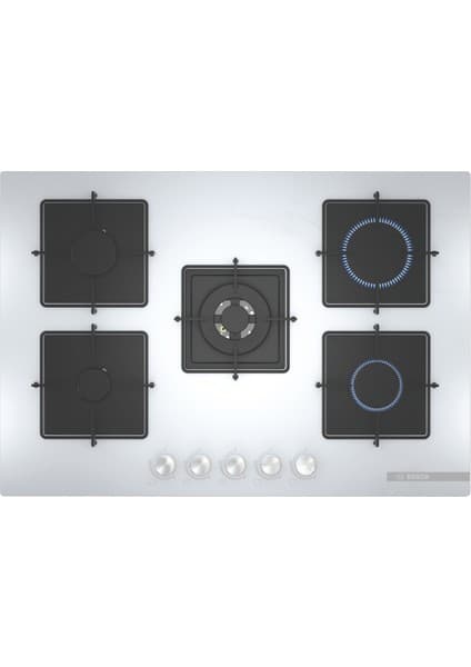 Bosch PNQ7B2O12O Wok Gözlü Ankastre Ocak Beyaz 5