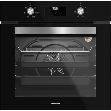 Silverline Siyah Cam Ankastre Set 3420 Classy Davlumbaz - CS5610B01 70 cm Ocak - BO6502B02 Fırın 4