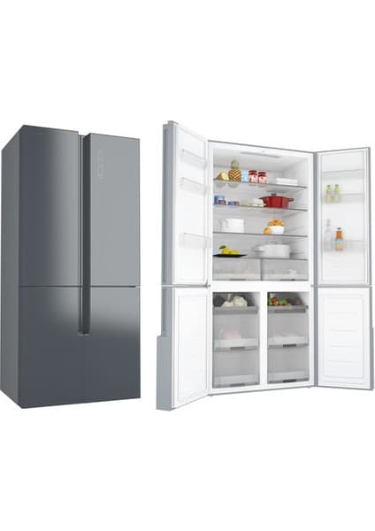 Silverline R12051S03 482L Gri No-Frost 4 Kapılı Buzdolabı