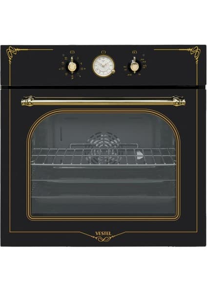 Vestel AF 7688 RS Siyah Rustik Ankastre Fırın