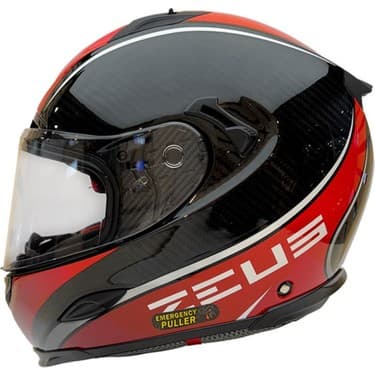 Zeus Kask ZS-1800B Gloss Carbon Am9 Red 2