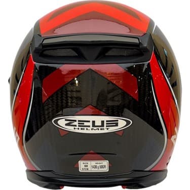 Zeus Kask ZS-1800B Gloss Carbon Am9 Red 3