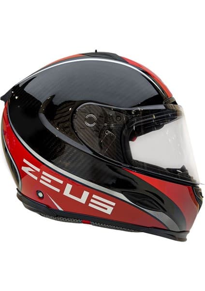 Zeus Kask ZS-1800B Gloss Carbon Am9 Red