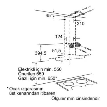 Siemens LC98GA542 IQ500 Inox Duvar Tipi Cam Davlumbaz 90 cm 5