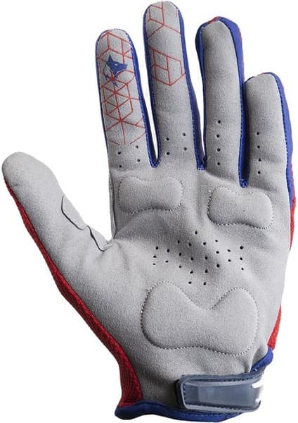 WLF Racing MX Eldiven Kırmızı Mavi - Motosiklet ve Off-Road Kullanımı İçin 5